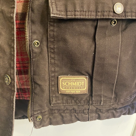 Schmidt Women’s Brown Barn Coat, Flannel Lined, Size Small - Picture 4 of 4